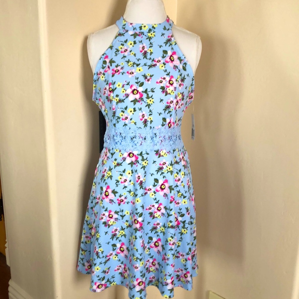 Cute Halter Neck Skater Dress- NWT